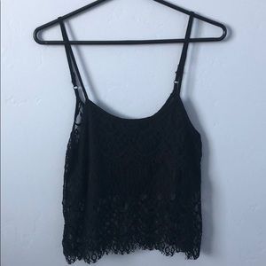 Black lace top